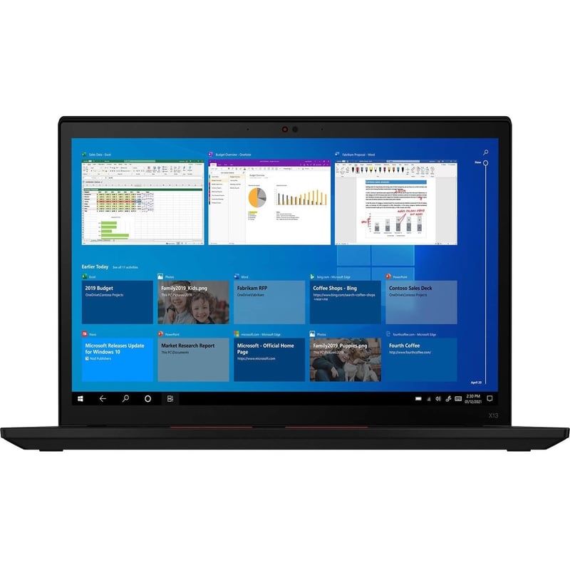 Lenovo ThinkPad X13 Gen 2 20XH005DUS 13.3" Notebook - WUXGA - 1920 x 1200 - AMD Ryzen 5 PRO 5650U Hexa-core (6 Core) 2.30 GHz - 8 GB Total RAM - 8 GB On-board Memory - 256 GB SSD - Thumbnail 1