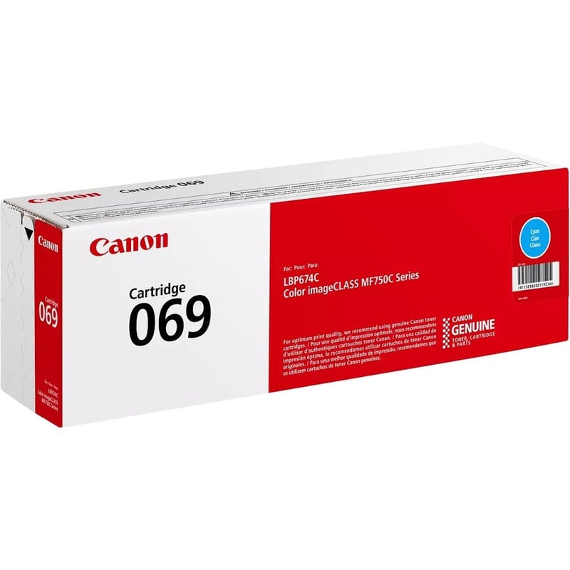 Canon 069 Original Standard Yield Laser Toner Cartridge - Cyan - 1 Pack - Thumbnail 4