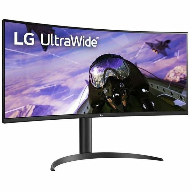 LG 34BP65C-B 34" Class UW-QHD Curved Screen LCD Monitor - Black - Thumbnail 2