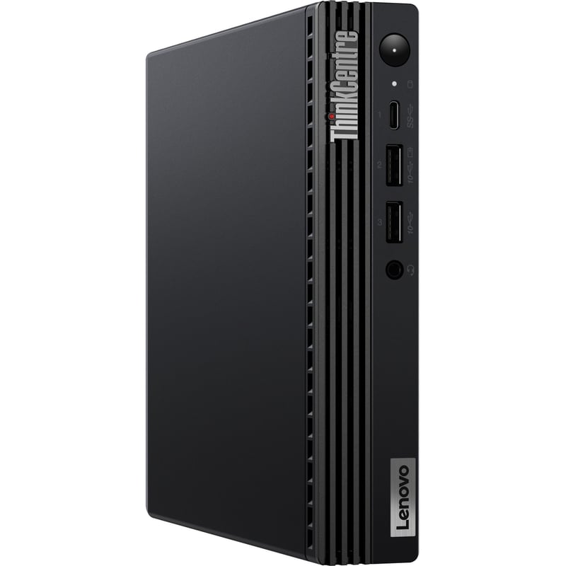 Lenovo ThinkCentre M70q Gen 3 11T3000NUS Desktop Computer - Intel Core i3 12th Gen i3-12100T - 8 GB - 256 GB SSD - Tiny - Black - Thumbnail 1