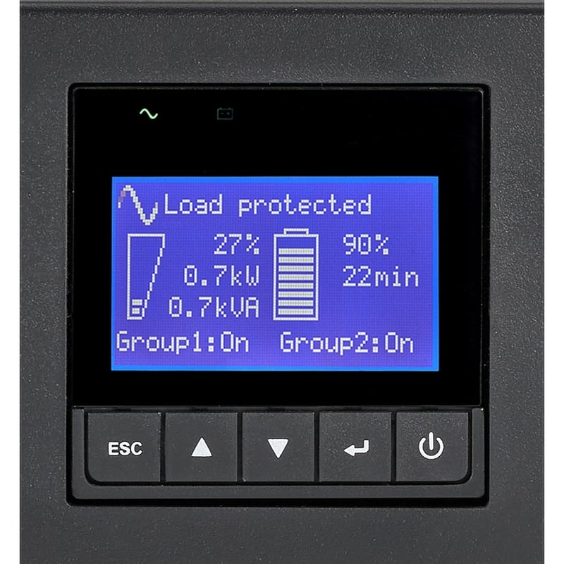 Eaton 9PX 3000VA 2700W 120V Online Double-Conversion UPS - L5-30P, 6x 5-20R, 1 L5-30R, Lithium-ion Battery, Cybersecure Network Card, 2U Rack/Tower - Thumbnail 2