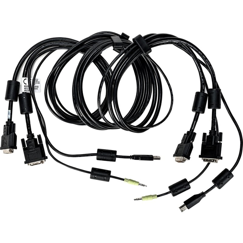 Vertiv Avocent USB Keyboard and Mouse, DVI-D and Audio Cable, 6 ft. with DPP Support for Vertiv Avocent SV and SC Series Switches - Thumbnail 3