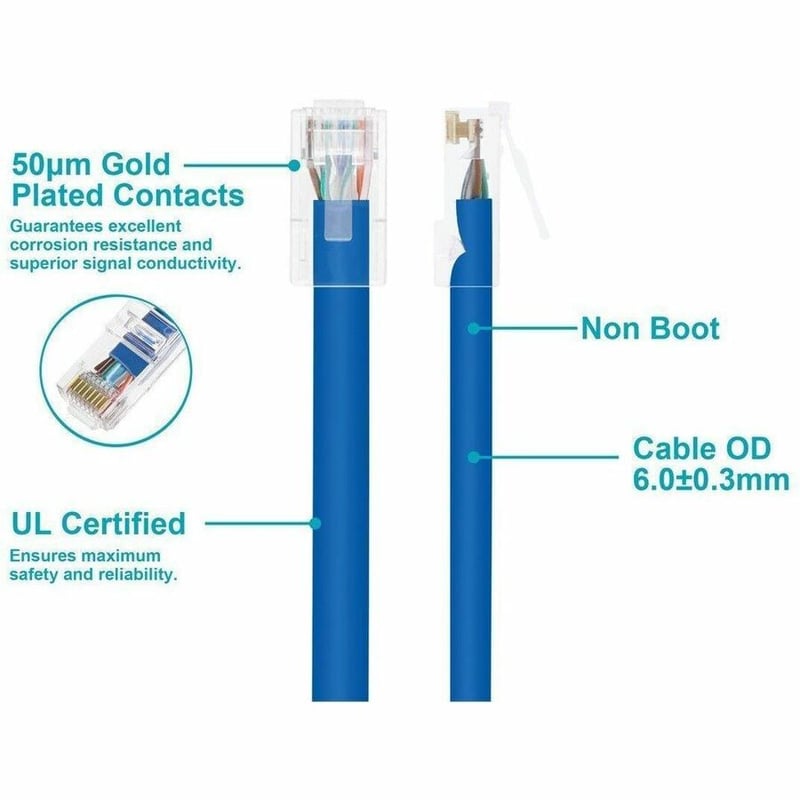 CAT6 UTP PATCH CABLE_ 3FT BLUE - Thumbnail 3