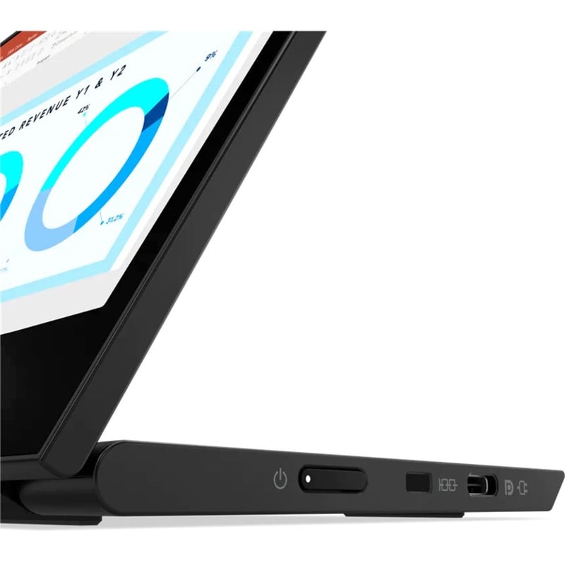 Lenovo ThinkVision M14d 14" Class LCD Monitor - 16:10 - Raven Black - Thumbnail 3