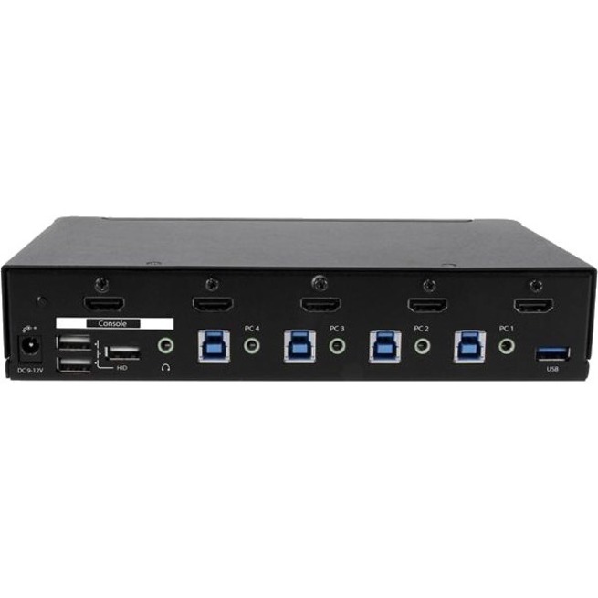 StarTech.com 4-Port HDMI KVM Switch - Built-in USB 3.0 Hub for Peripheral Devices - 1080p - Thumbnail 2