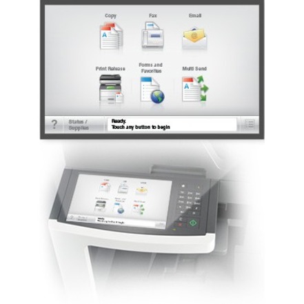 Lexmark MX810dfe Laser Multifunction Printer - Monochrome - Thumbnail 2