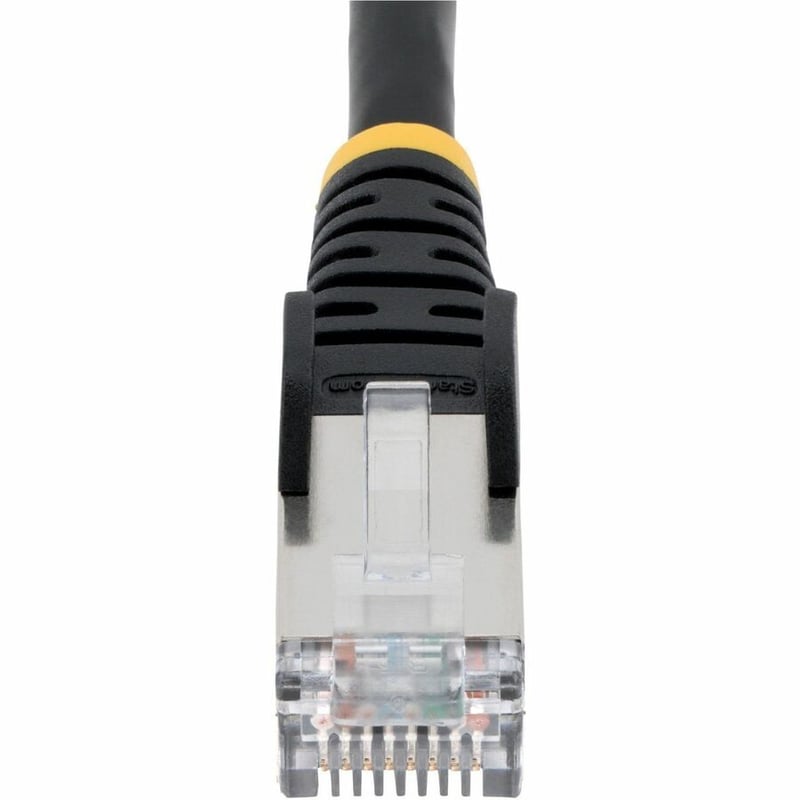 CAT6A ETHERNET CABLE - BLACK 10GBE S/FTP LSZH 100W POE - Thumbnail 4