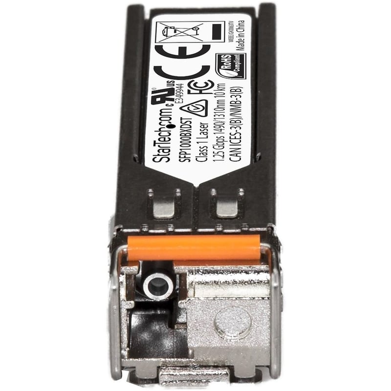 StarTech.com MSA Uncoded SFP Transceiver Module - 1000BASE-BX - 1GbE Gigabit Ethernet BiDi Fiber (SMF) - Thumbnail 3