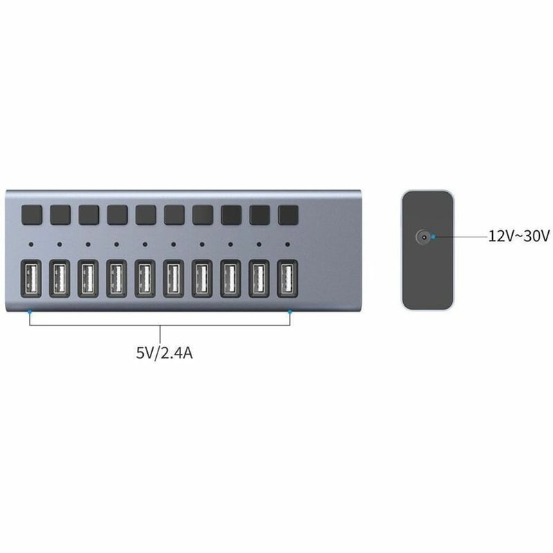 4XEM 10-in-1 USB 3.0 Charging Hub - Thumbnail 4