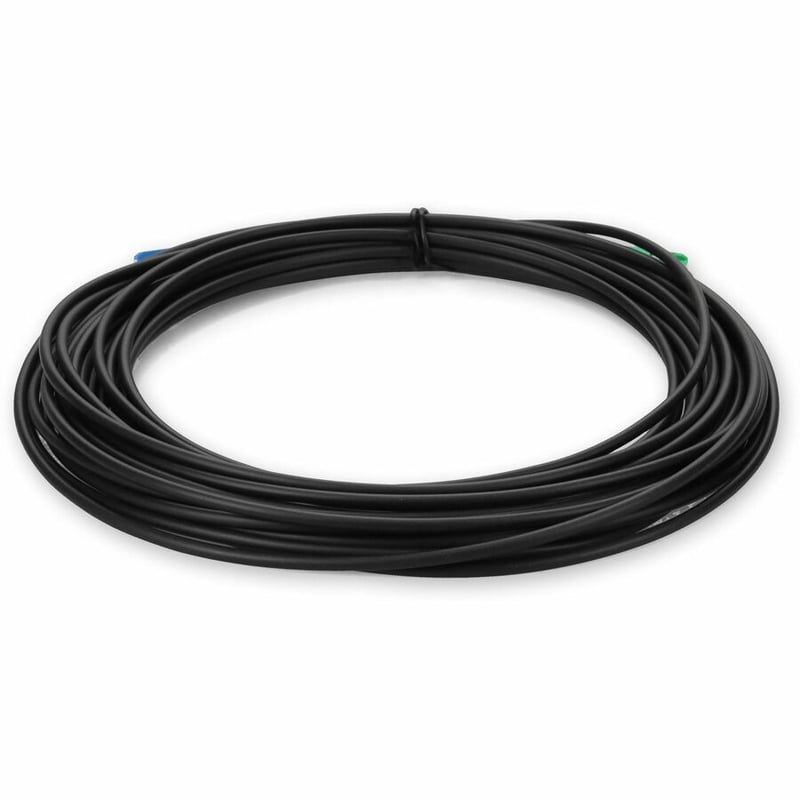 AddOn 15m ASC to SC Black OS2 Simplex OFNR (Riser-Rated) SMF Fiber Outdoor Patch Cable - Thumbnail 4
