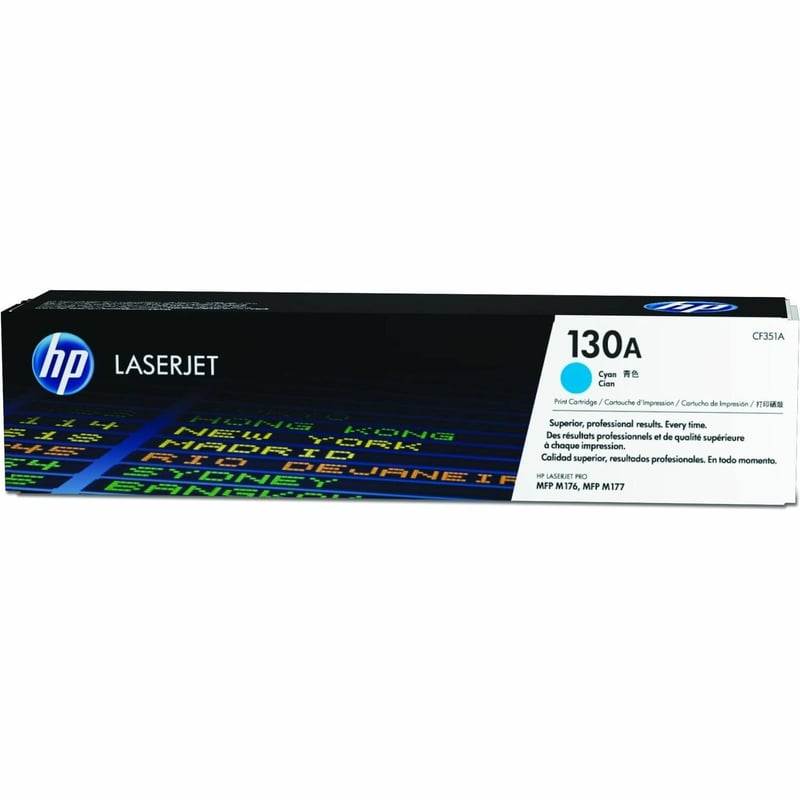 HP 130A Original Laser Toner Cartridge - Cyan Pack - Thumbnail 1