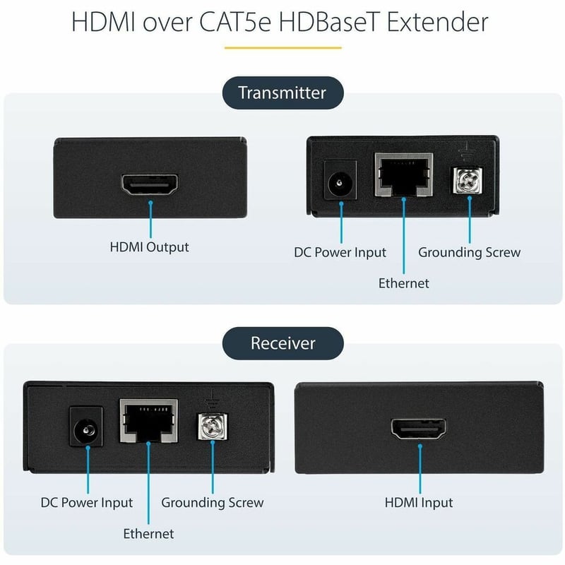 StarTech.com HDMI over CAT5e HDBaseT Extender - Power over Cable - Ultra HD 4K - Thumbnail 2