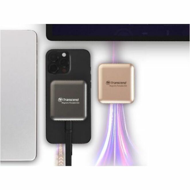 1TB EXTERNAL SSD ESD420G USB 20GBPS TYPE C MAGSAFE GOLD 1TB - Thumbnail 5