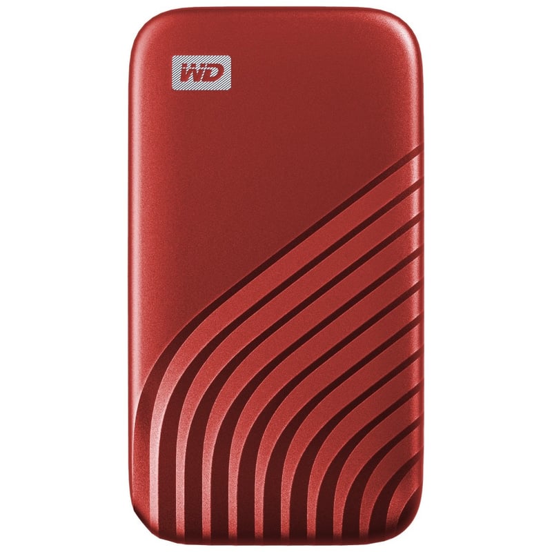 WD My Passport WDBAGF0020BRD-WESN 2 TB Portable Solid State Drive - External - Red - Thumbnail 1