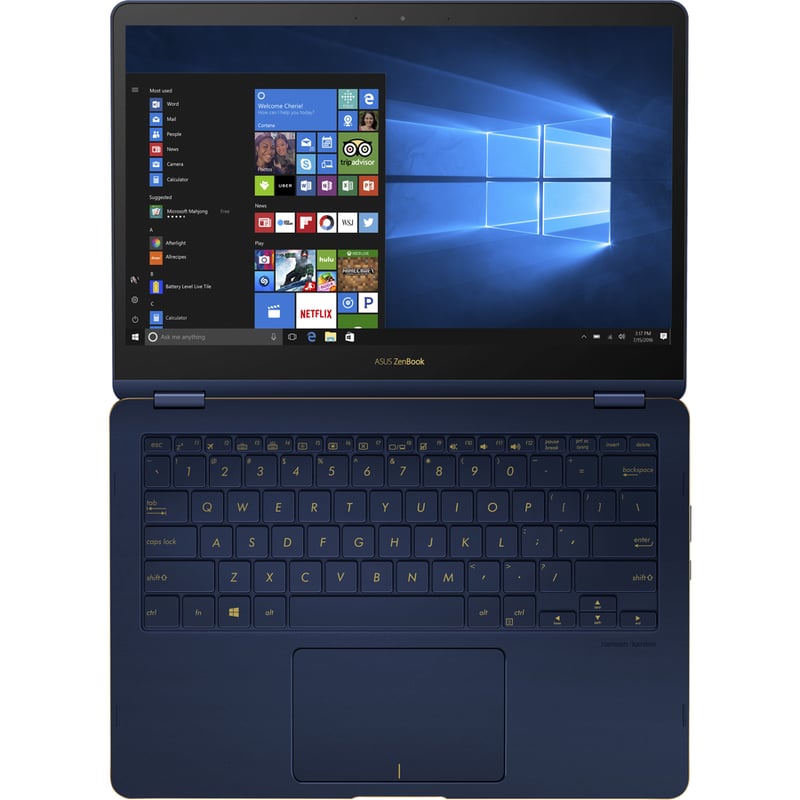 Asus ZenBook Flip S UX370 UX370UA-XH74T-BL 13.3" Touchscreen Convertible Notebook - Intel Core i7 8th Gen i7-8550U - 16 GB - 512 GB SSD - Royal Blue