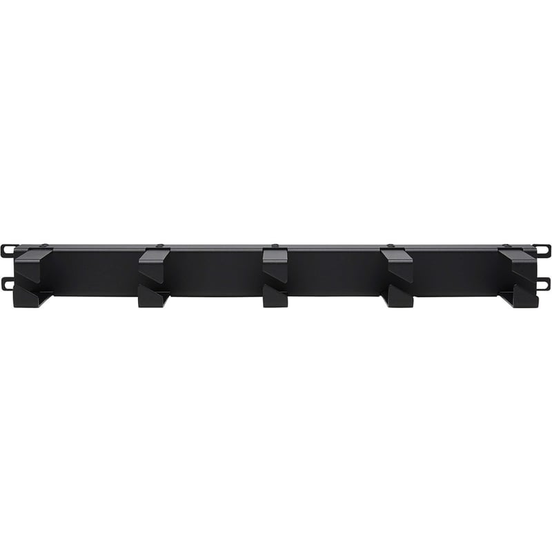 Tripp Lite by Eaton Horizontal Cable Manager - Metal Rings, Black, 1U - Thumbnail 2