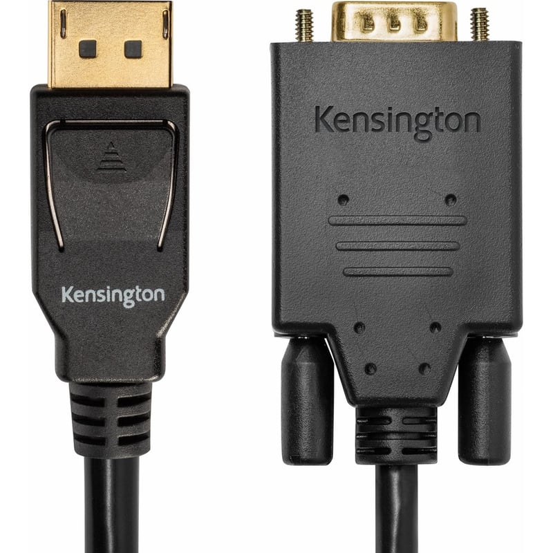 Kensington DisplayPort 1.2 (M) to VGA (M) Passive Unidirectional Cable, 6ft - Thumbnail 3