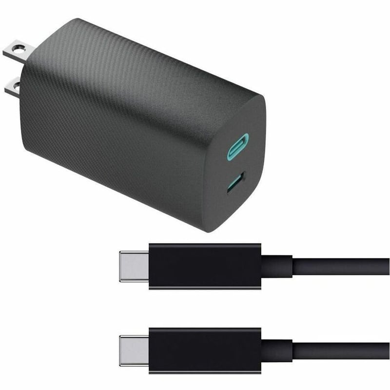 4XEM 45W 6FT USB-C to USB-C GaN Charging Kit - Black - Thumbnail 1