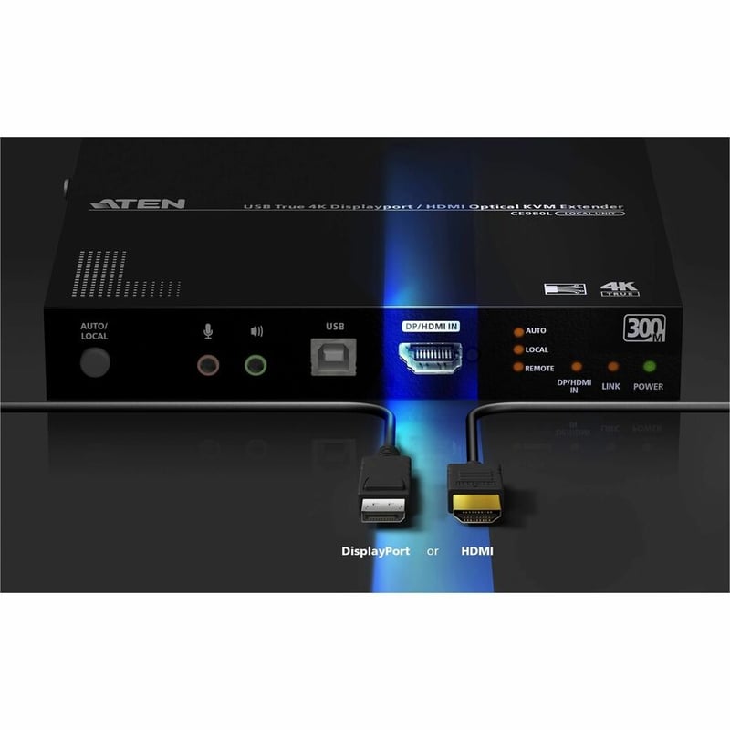 USB TRUE 4K DISPLAYPORT/HDMI OPTICAL KVM - TRUE 4K UP TO 300M - Thumbnail 3