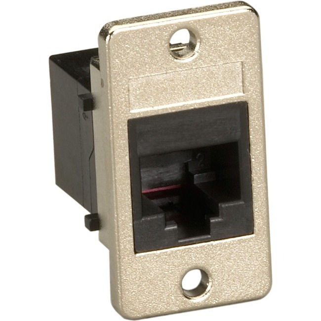 Black Box Black Panel-Mount Unshielded Coupler RJ11 4-Wire - Thumbnail 1