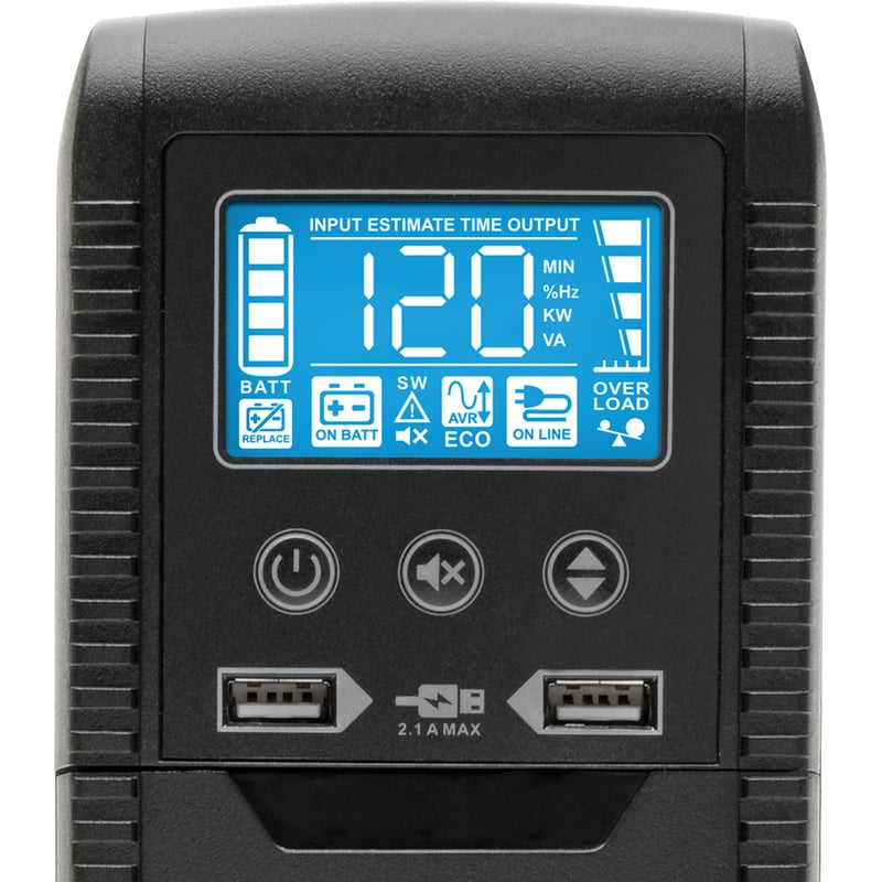 Tripp Lite by Eaton Line Interactive UPS with USB and 10 Outlets - 120V, 1440VA, 900W, 50/60 Hz, AVR, ECO Series, ENERGY STAR - Thumbnail 3