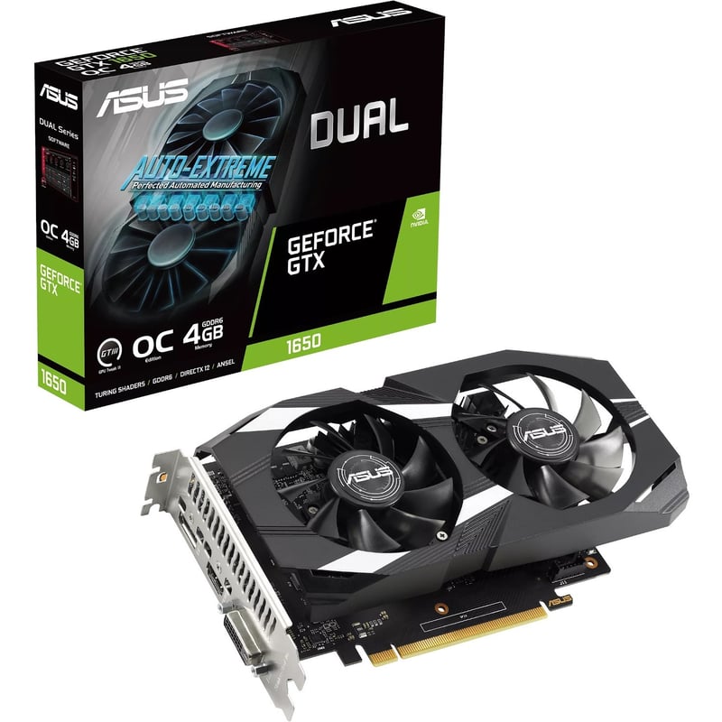Asus NVIDIA GeForce GTX 1650 Graphic Card - 4 GB GDDR6 - Thumbnail 1