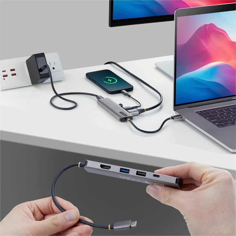 USB-C HDMI MULTIPORT HUB - 140W PD CHARGING 4K 60HZ 10GBPS - Thumbnail 3