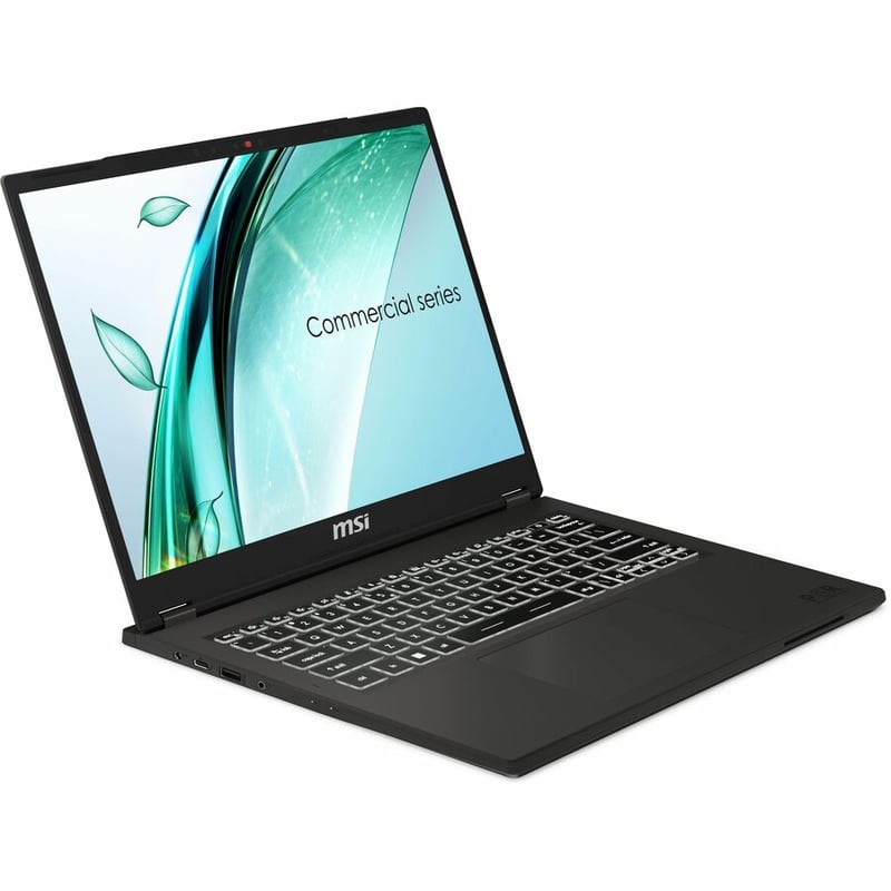 MSI Commercial 14 H A13MG Commercial 14 H A13MG-002US 14" Notebook - Full HD Plus - 1920 x 1200 - Intel Core i5 13th Gen i5-13420H 2.10 GHz - 16 GB Total RAM - 512 GB SSD - Solid Gray - Thumbnail 3