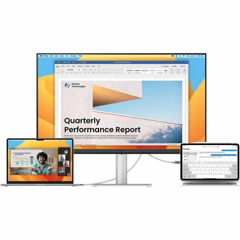 BENQ 27IN 4K IPS MONITOR60 HZ SILVER GREY3840X2160USB-C 90WSPK - Thumbnail 5