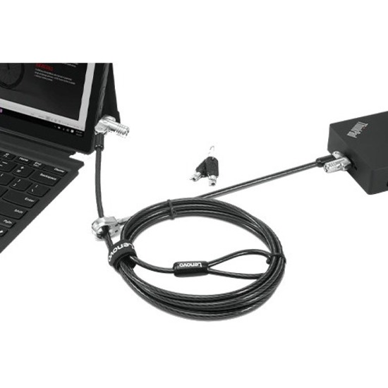 Lenovo NanoSaver Twin Head Nano/MS 2.0 Cable Lock - Thumbnail 3