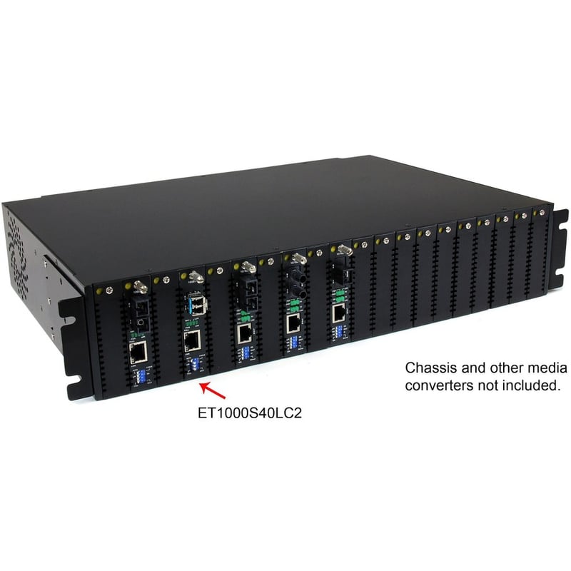 StarTech.com 1000 Mbps Gigabit Single Mode Fiber Media Converter LC 40 km - Thumbnail 4