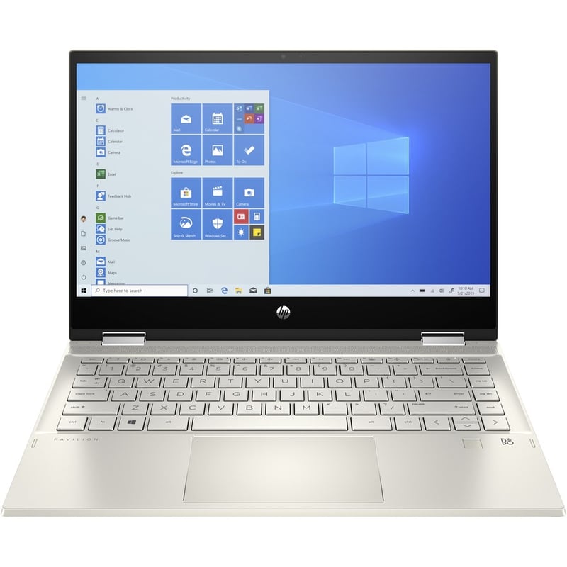 HP Pavilion x360 14-dh2077nr 14" Touchscreen Convertible 2 in 1 Notebook - Full HD - Intel Core i5 10th Gen i5-1035G1 - 8 GB - 256 GB SSD - Warm Gold - Thumbnail 3