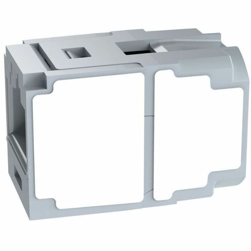 PanNet Mini-Com UTP RJ45 Cat 6A Coupler Module, Int'l Gray - Thumbnail 3