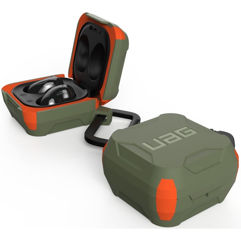 Urban Armor Gear Hard Case Carrying Case Samsung Earbud - Olive, Orange - Thumbnail 4