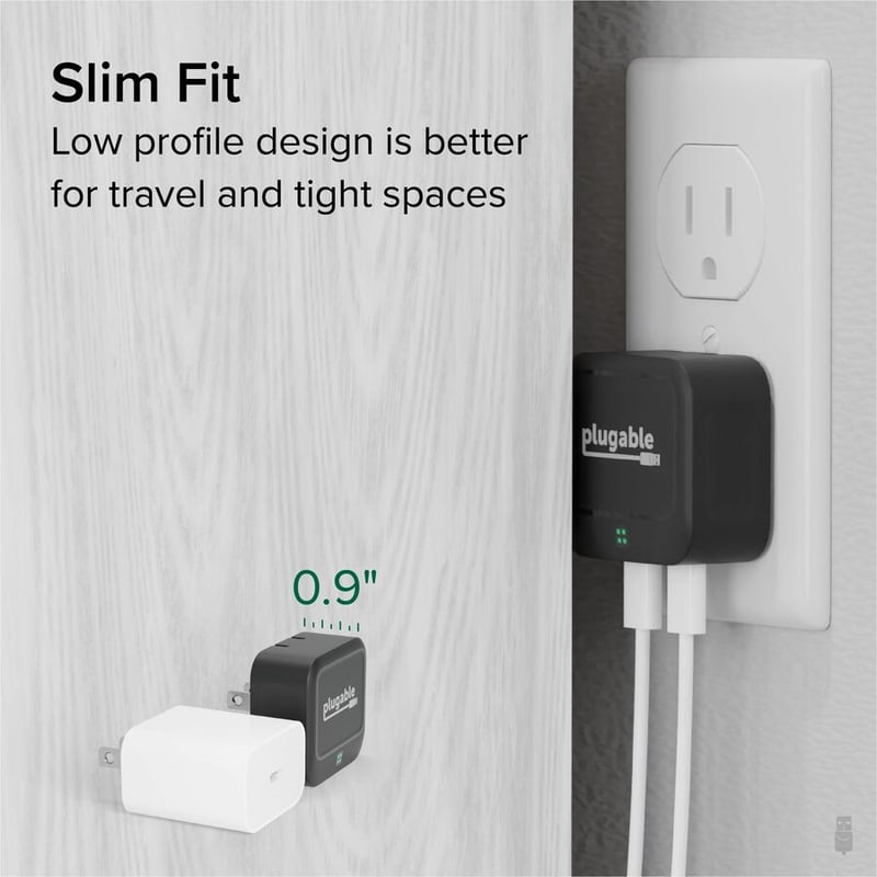 PLUGABLE 40W DUAL USB-C CHARGER 40W DUAL USB-C CHARGER - BLACK - Thumbnail 4