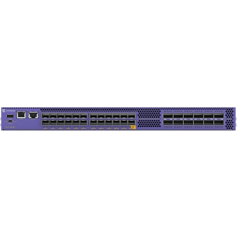 EXTREME SLX 9640-24S ROUTER AC WITH FRONT TO BACK AIRFLOW. SUPPORTS 24X10GE/1GE - Thumbnail 2