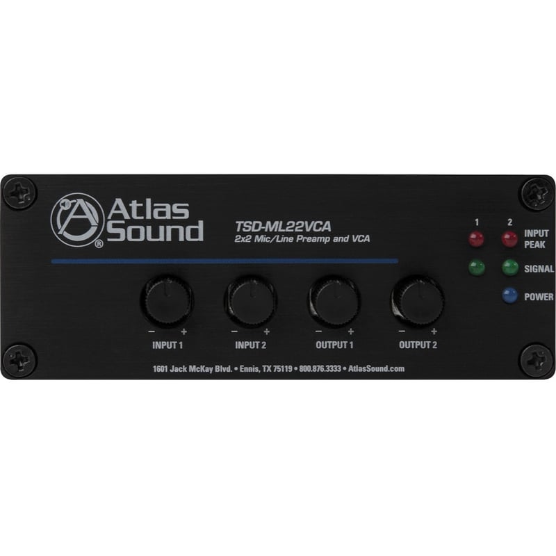 AtlasIED TSD-ML22VCA Preamplifier - Black - Thumbnail 1