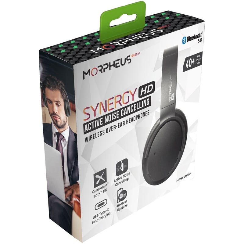 MORPHEUS 360 SYNERGY HD WIRELESS NOISE CANCELLING HEADPHONES BLUETOOTH HEADSET - Thumbnail 5