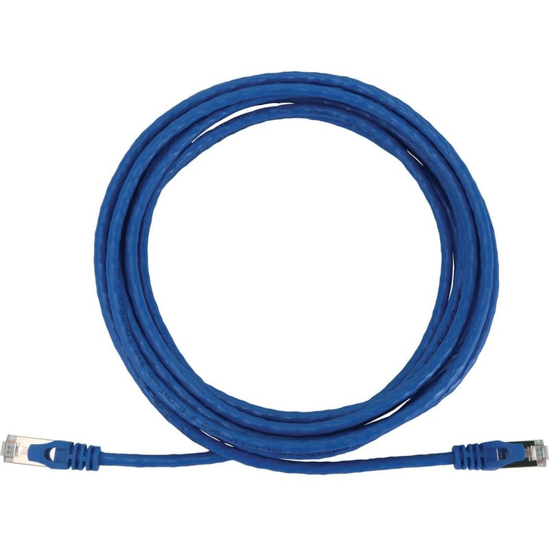 Eaton Tripp Lite Series Cat6a 10G Snagless Shielded Slim STP Ethernet Cable (RJ45 M/M), PoE, Blue, 15 ft. (4.6 m) - Thumbnail 2