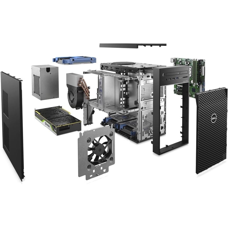Dell Precision 3000 3640 Workstation - Core i7 10th Gen i7-10700 - vPro Technology - 32 GB - 512 GB SSD - Tower - Thumbnail 4