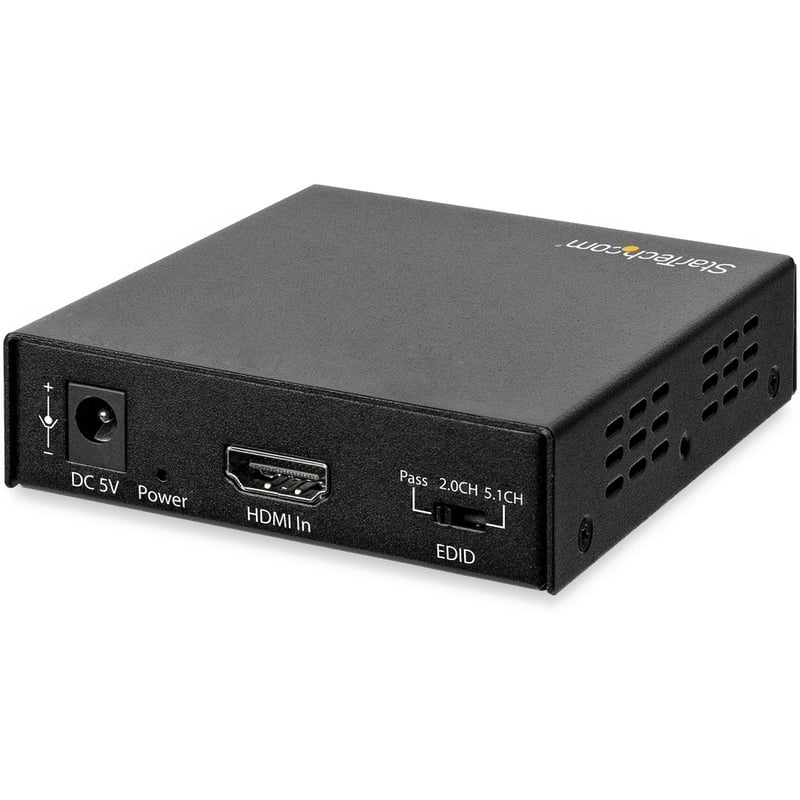 StarTech.com HDMI Audio Extractor with 40K 60Hz - HDMI Audio De-embedder - HDR - Toslink Optical Audio - Dual RCA Audio - HDMI 2.0 - Thumbnail 4