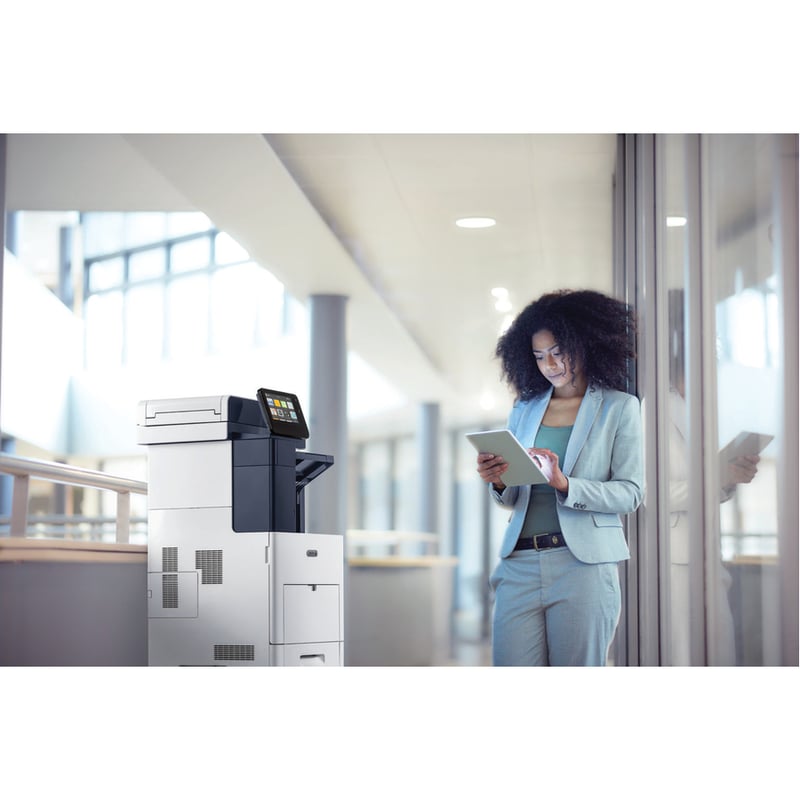 Xerox VersaLink B605/XM LED Multifunction Printer-Monochrome-Copier/Fax/Scanner-58 ppm Mono Print-1200x1200 Print-Automatic Duplex Print-250000 Pages Monthly-700 sheets Input-Color Scanner-600 Optical Scan-Monochrome Fax-Gigabit E - Thumbnail 5