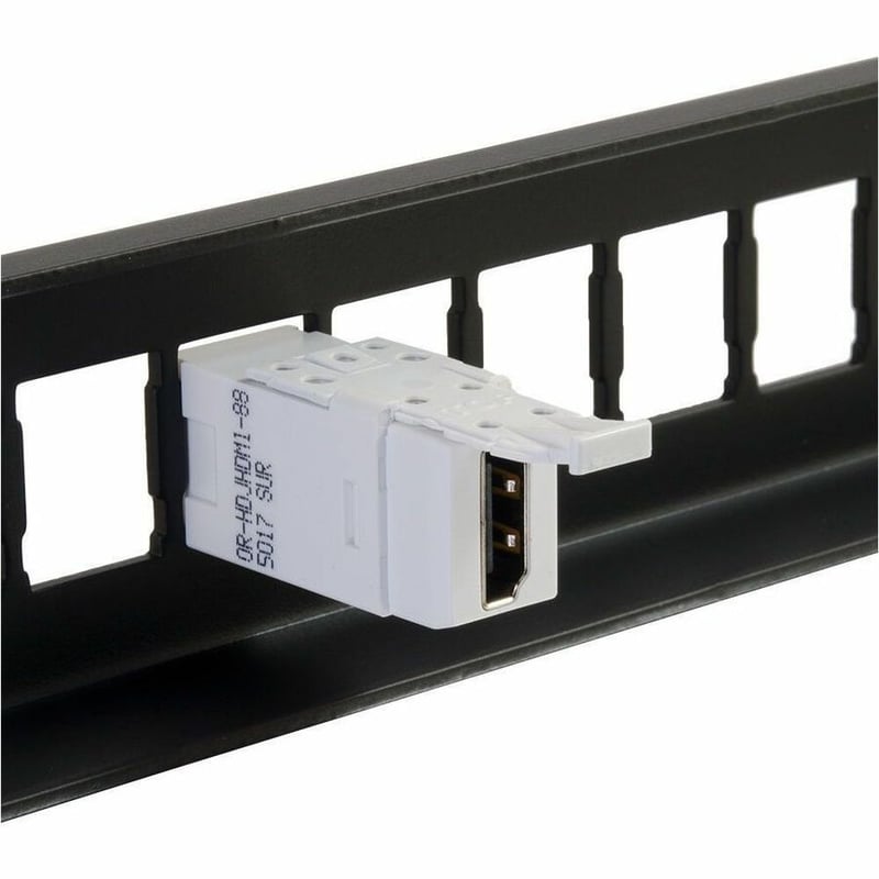 Ortronics High Density Jack (HDJ) HDMI Coupler, Cloud White - Thumbnail 2