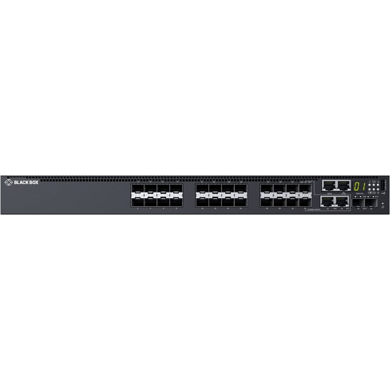 Black Box Fiber Network Switch - 1G, 24-Port - Thumbnail 2