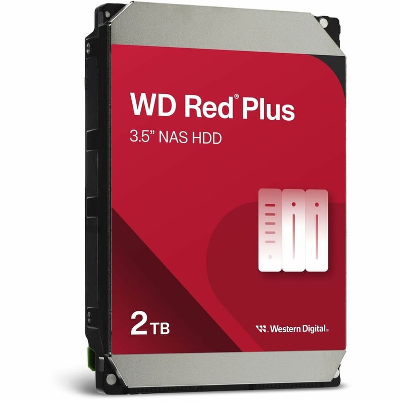 WD Red Plus WD20EFPX 2 TB Hard Drive - 3.5" Internal - SATA (SATA/600) - Thumbnail 3