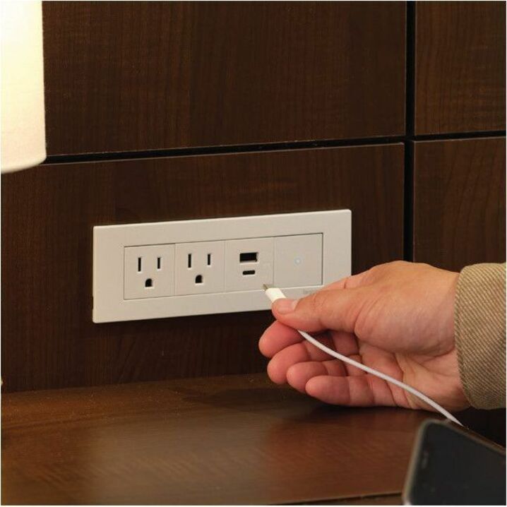 DASH FPC 2OL,1 USB A/C,WHITE
