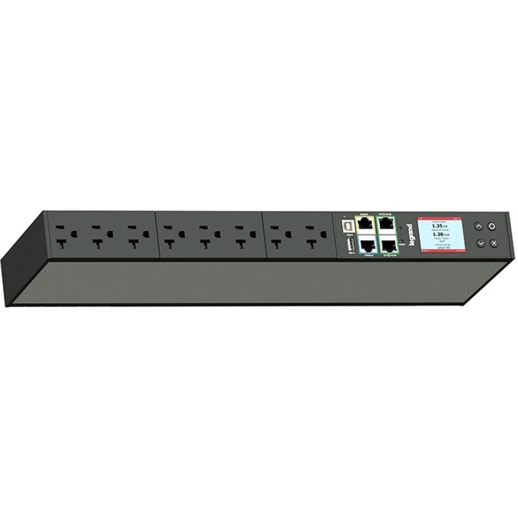 Legrand Horizontal Rackmount Network Metered 8 Outlet Power Distribution Unit - TAA Compliant - Thumbnail 2