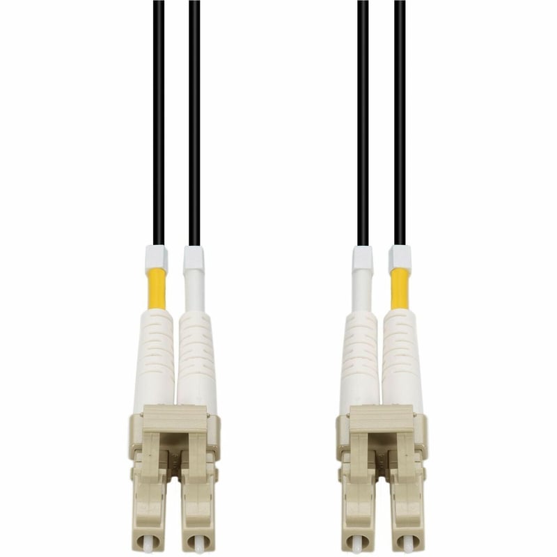 AddOn 10m LC to LC Black OM4 Duplex Armored Outdoor Fiber Patch Cable - Thumbnail 1