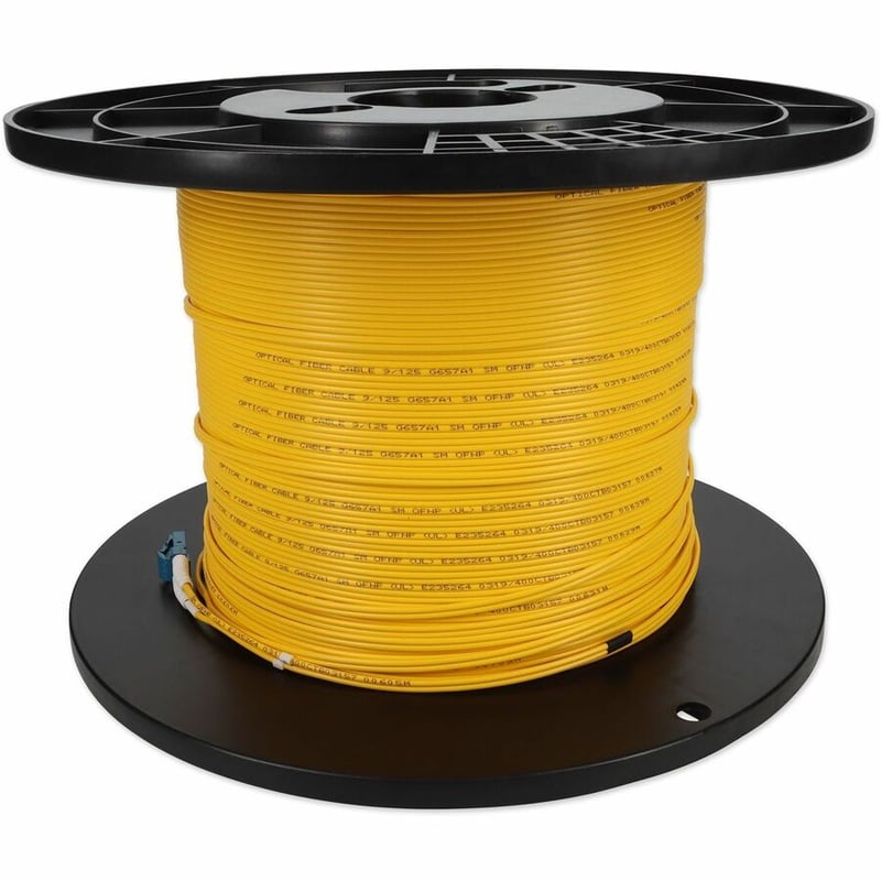 AddOn 51m SC to LC Yellow OS2 Duplex OFNP (Plenum-Rated) SMF Fiber Patch Cable - Thumbnail 3