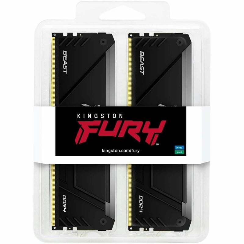 Kingston FURY Beast 16GB (2 x 8GB) DDR4 SDRAM Memory Kit - Thumbnail 3
